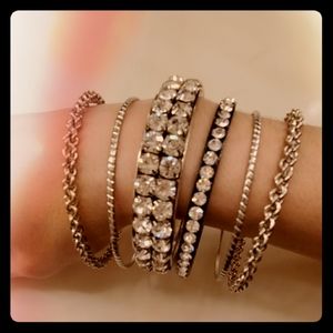 Bangle rhinestone bracelet